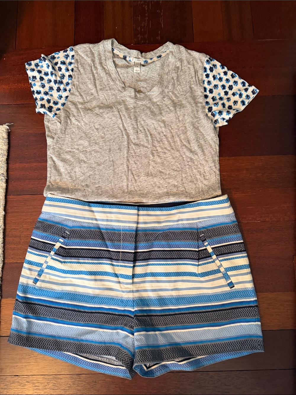 J Crew NWT size 8 Shorts and matching Tshirt size Small